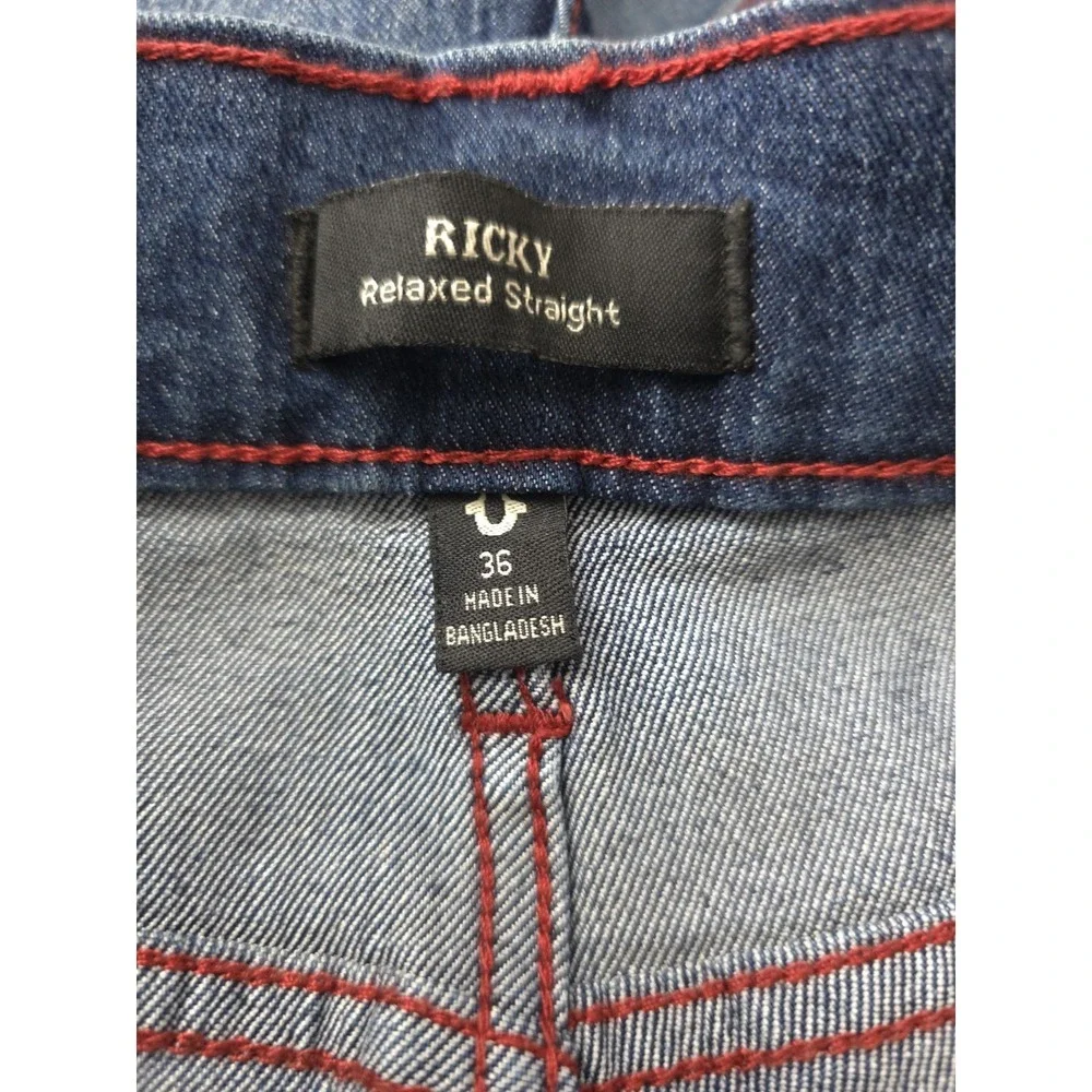 True Religion‎ Ricky SN Flap Straight Style 700872 Dark Fir Balsam Wash Sz 36x34